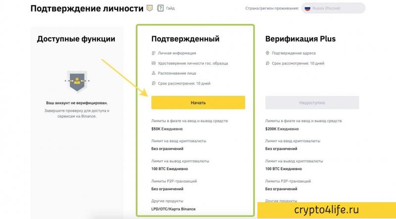 Как зарегистрироваться и пройти верификацию на Binance