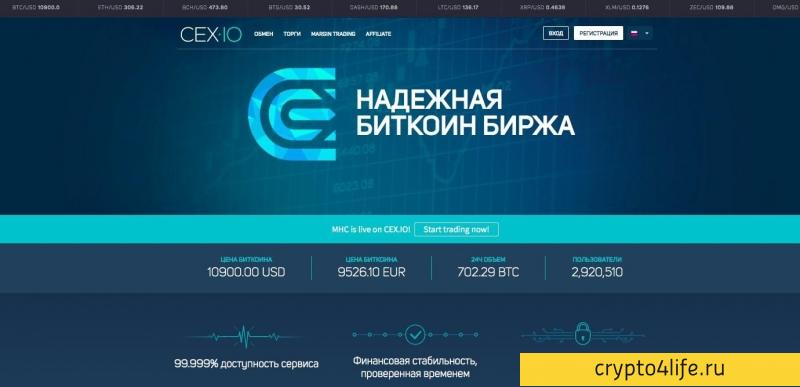 Обзор криптовалютной биржи CEX.io. Ввод и вывод средств, комиссии и отзывы